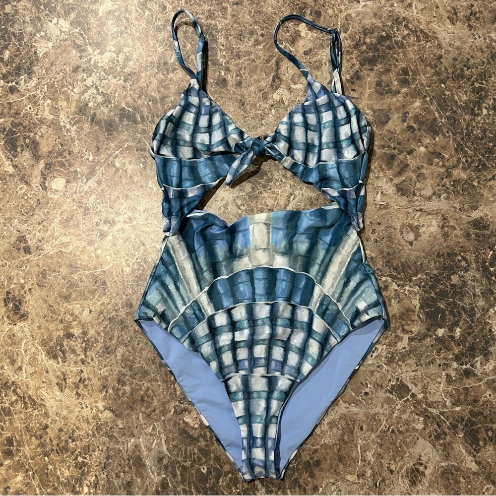 Mara Hoffman Kia One Piece Knot Swimsuit Small